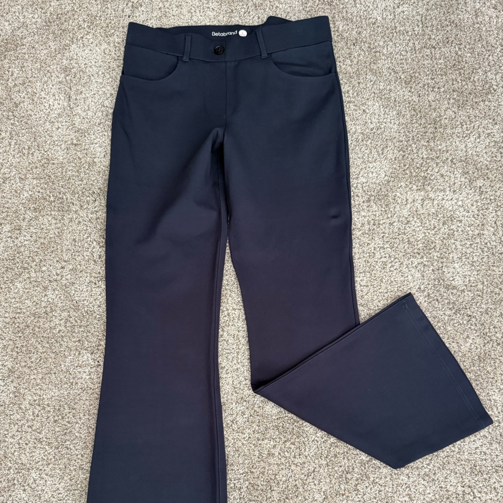 Betabrand 7-pocket Yoga Pant BootCut Navy